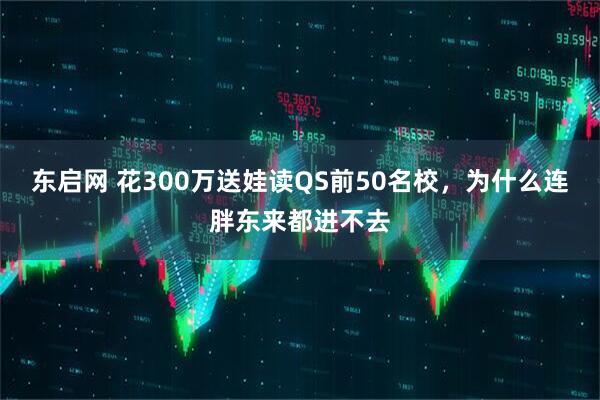 东启网 花300万送娃读QS前50名校，为什么连胖东来都进不去